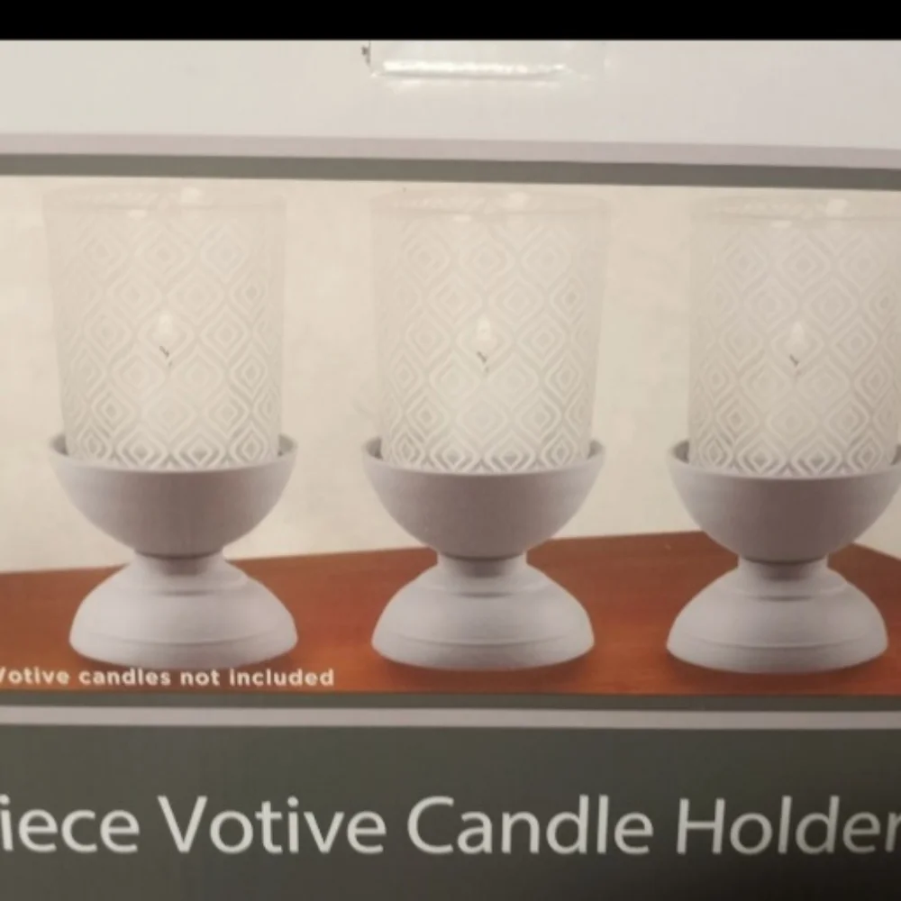 New in box 6 piece votive candle holder set - Picture 1 of 1